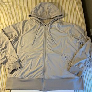 Athletic Works 3X Light Grey Full Zip Hoodie‎ Jacket Soft Fleece Lined